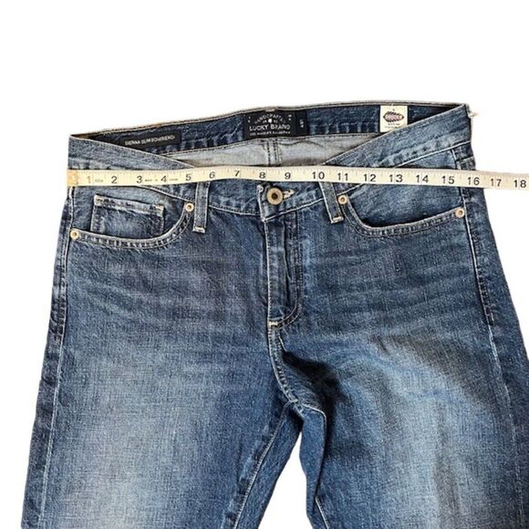 Lucky Brand Alamo Heights Sienna Slim Boyfriend Jeans Medium Wash Size 4 - Picture 6 of 15